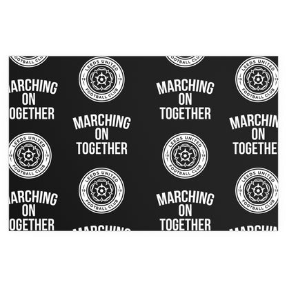 LUFC “Marching On Together” Silk  Poster