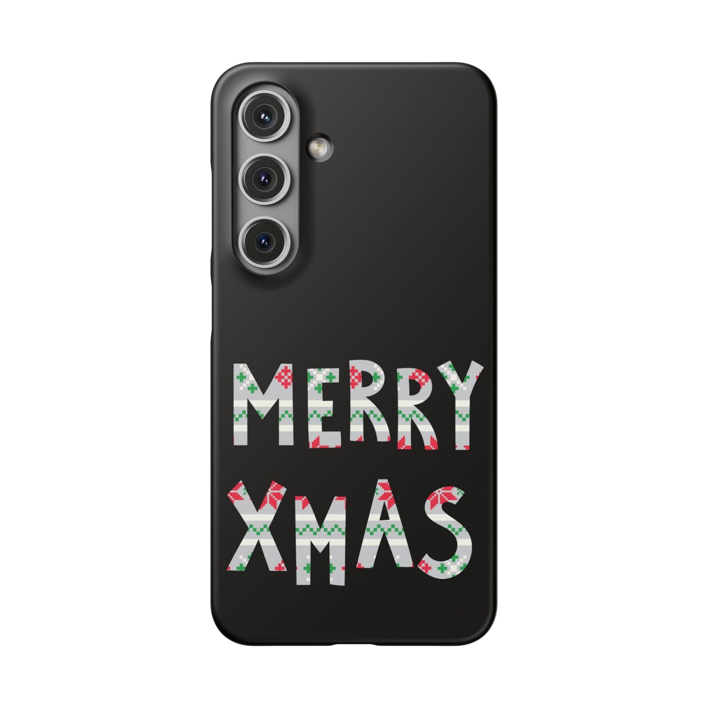 Leeds United "Merry Xmas" Red &  Green Emblem Snap Case: Christmas  Edition