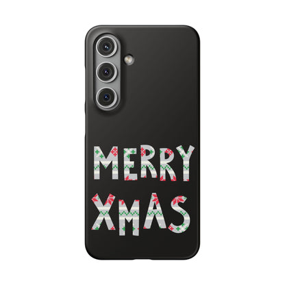 Leeds United "Merry Xmas" Red &  Green Emblem Snap Case: Christmas  Edition