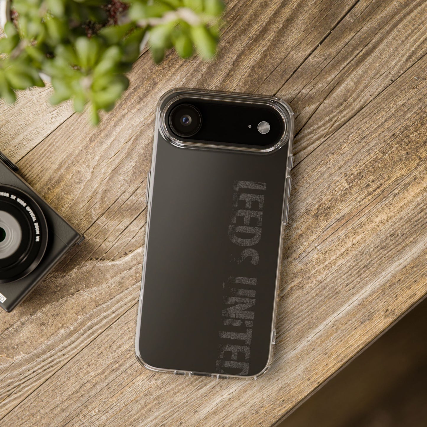 LUFC “LEEDS UNITED” Clear  Impact-Resistant Case