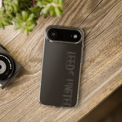 LUFC “LEEDS UNITED” Clear  Impact-Resistant Case