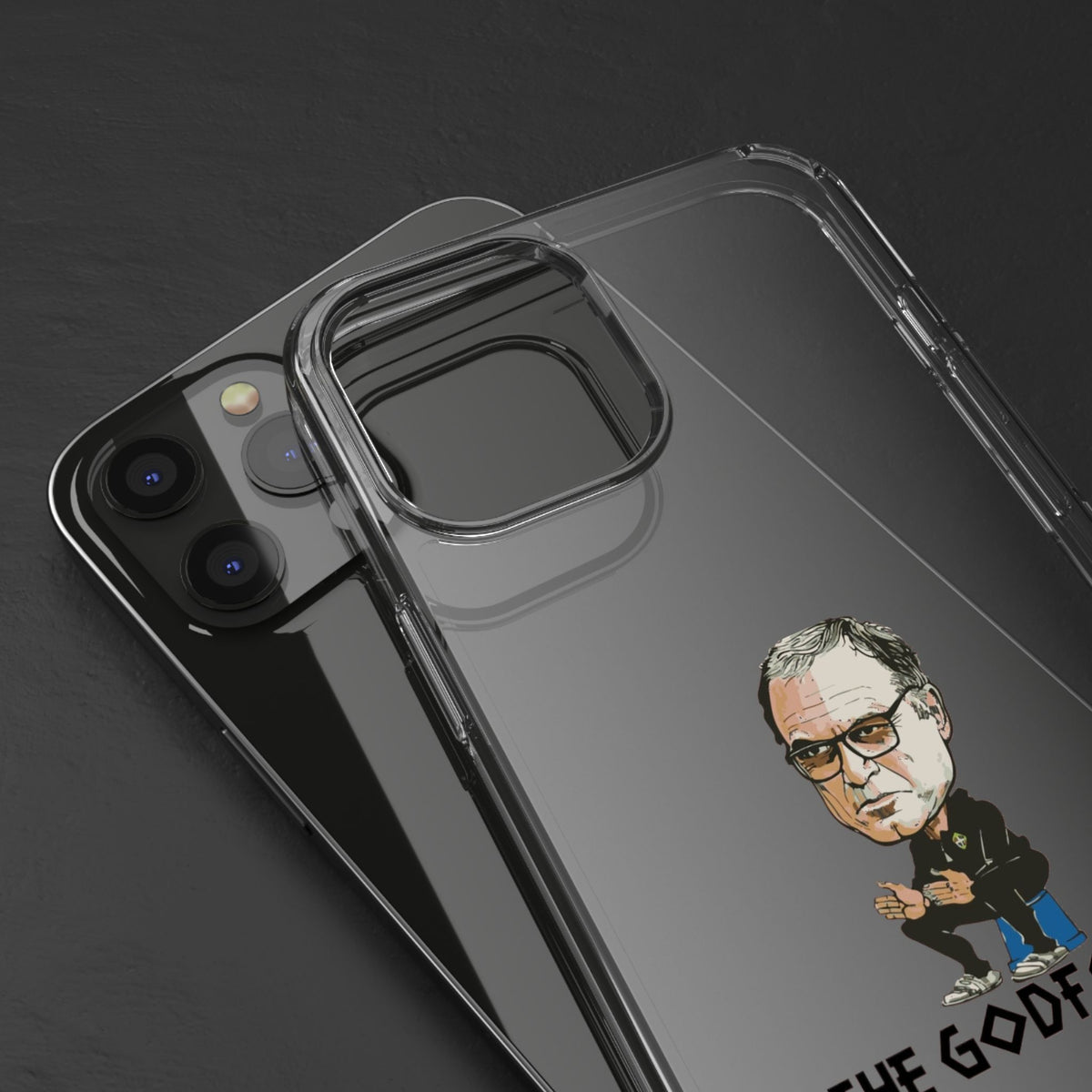 Clear Phone Case - Cartoon Bielsa the Godfather