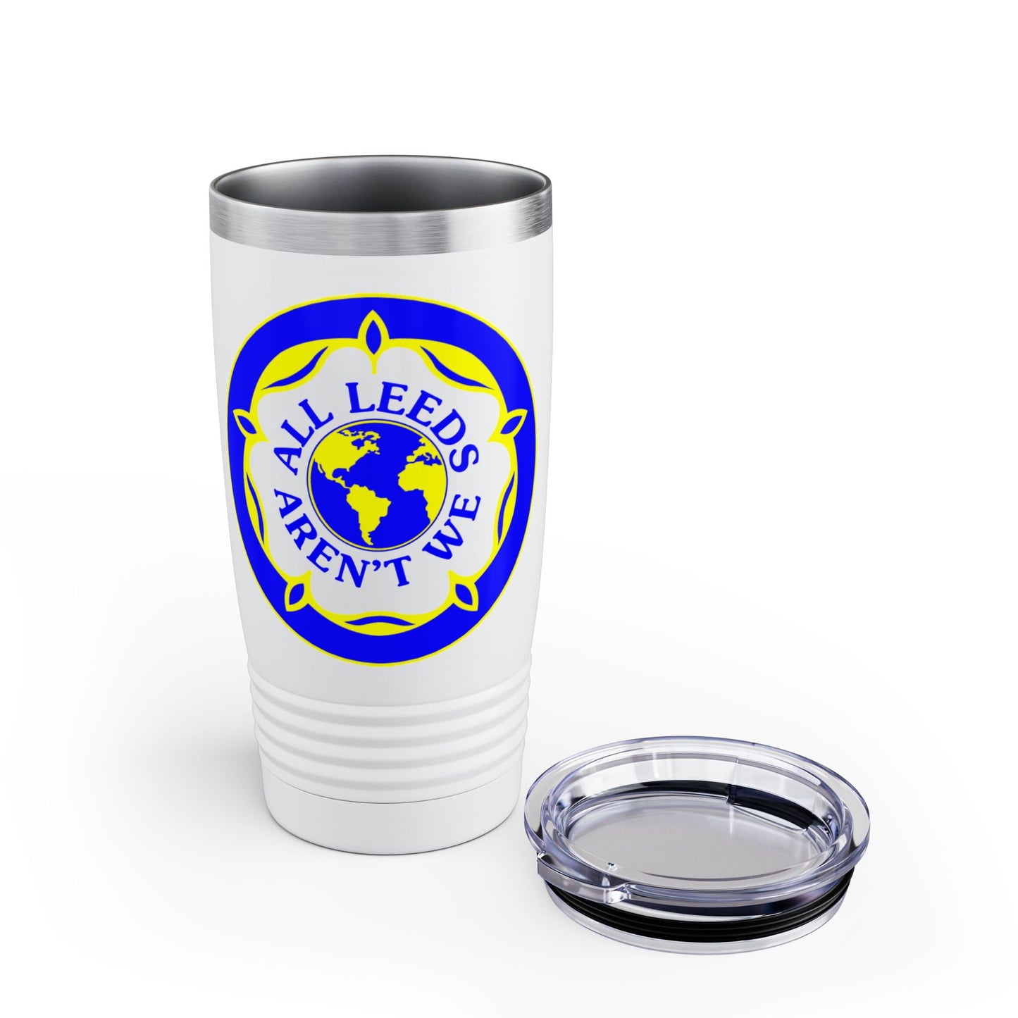 LUFC “All Leeds Aren’t We” 20oz  Stainless Steel Tumbler: Bold Travel  Mug for Loyal Fans