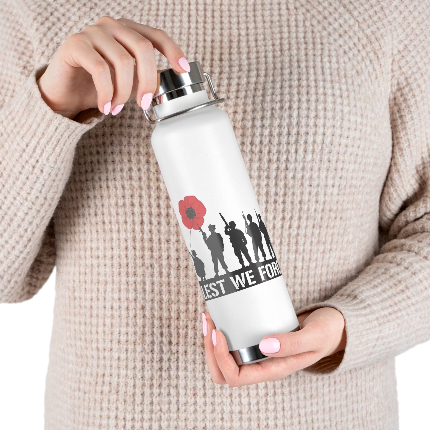 LUFC “Lest We Forget” Copper  Vacuum Insulated Bottle: Leeds  United Remembrance Edition