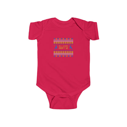 Infant Fine Jersey Bodysuit - Christmas All Leeds Aren't We