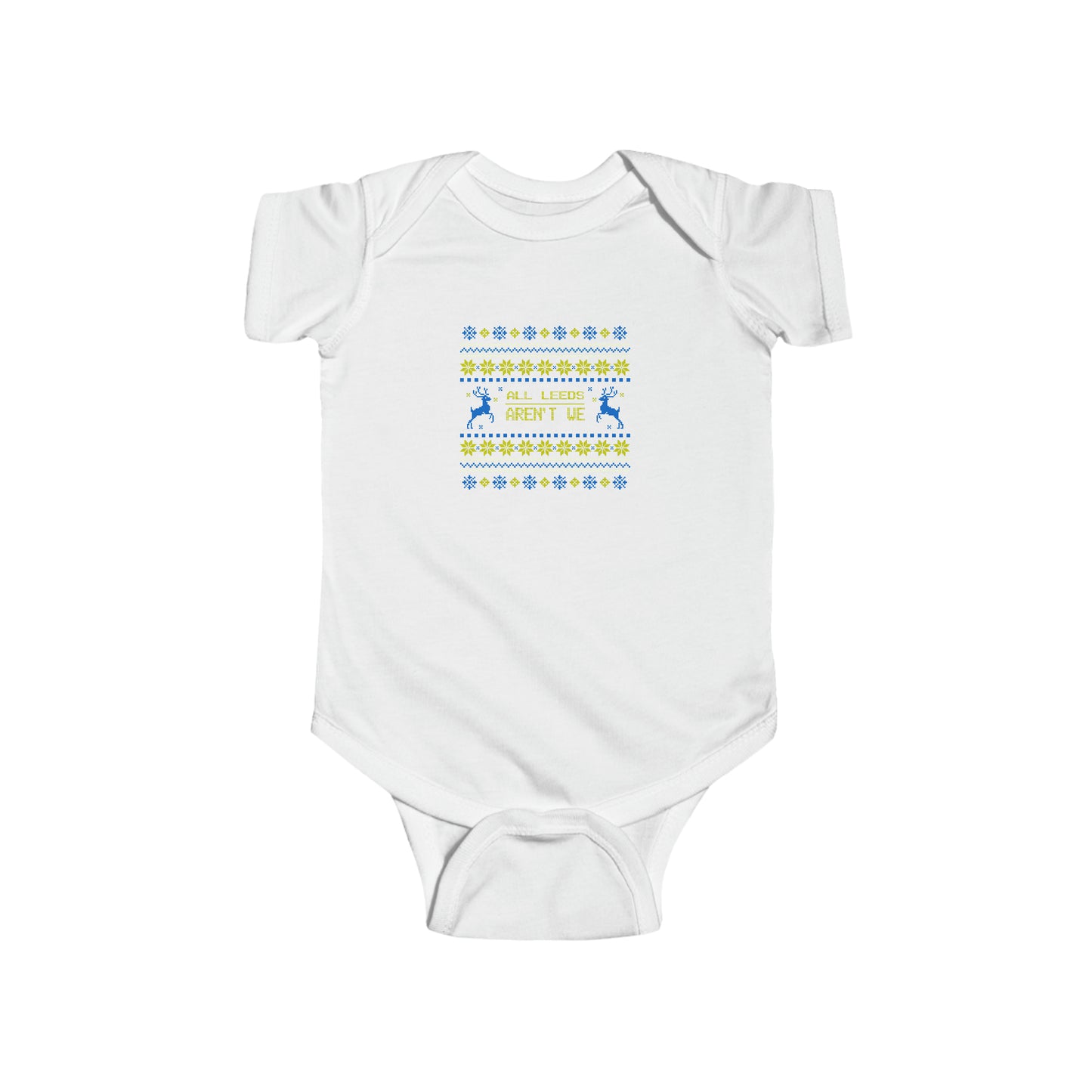 Infant Fine Jersey Bodysuit - Christmas All Leeds Aren't We