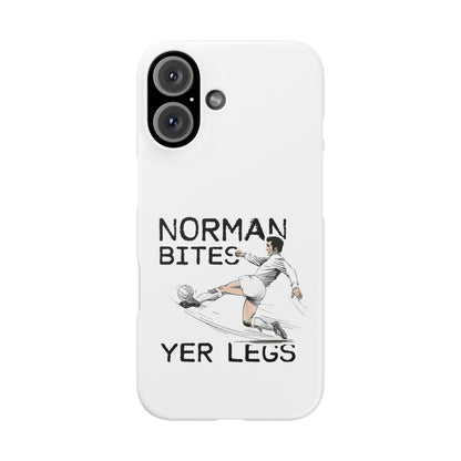 Leeds United Norman Bites "YER  LEGS" Snap Case