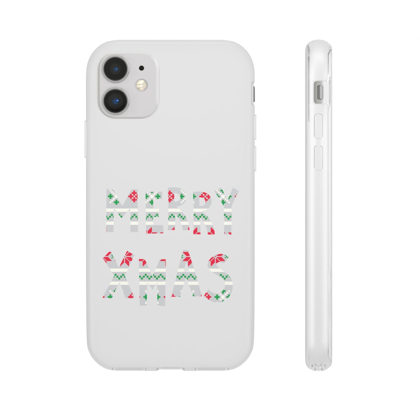 LUFC 'MERRY XMAS' Retro Football  Flexi Case: Christmas Edition