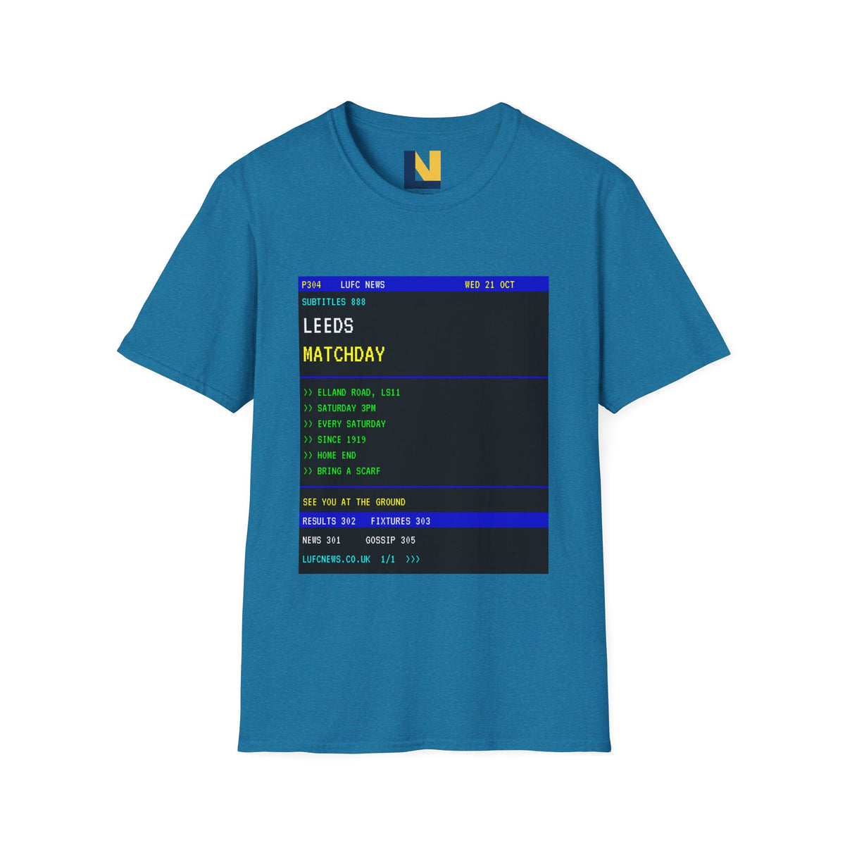 Leeds Matchday Teletext T-Shirt