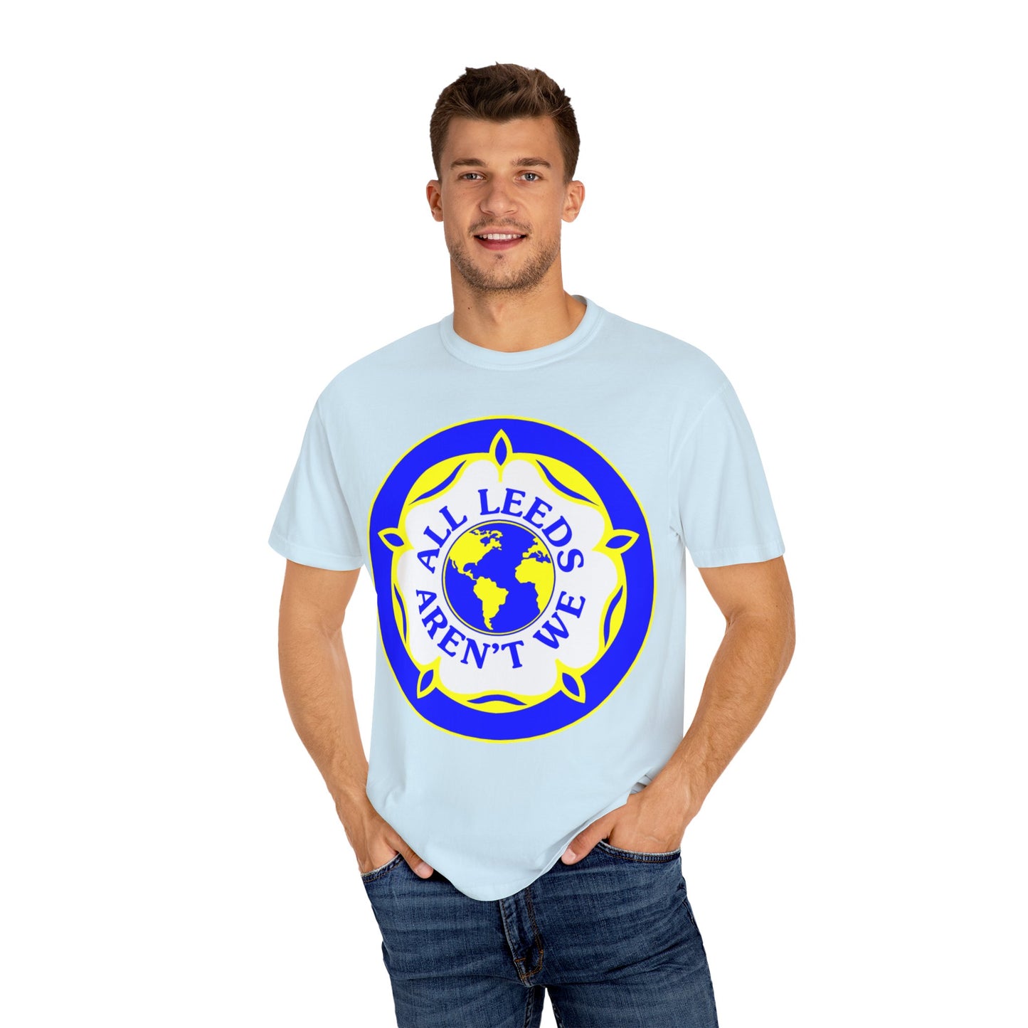 LUFC “All Leeds Aren’t We” Globe  Tee: Unisex Supporters Edition