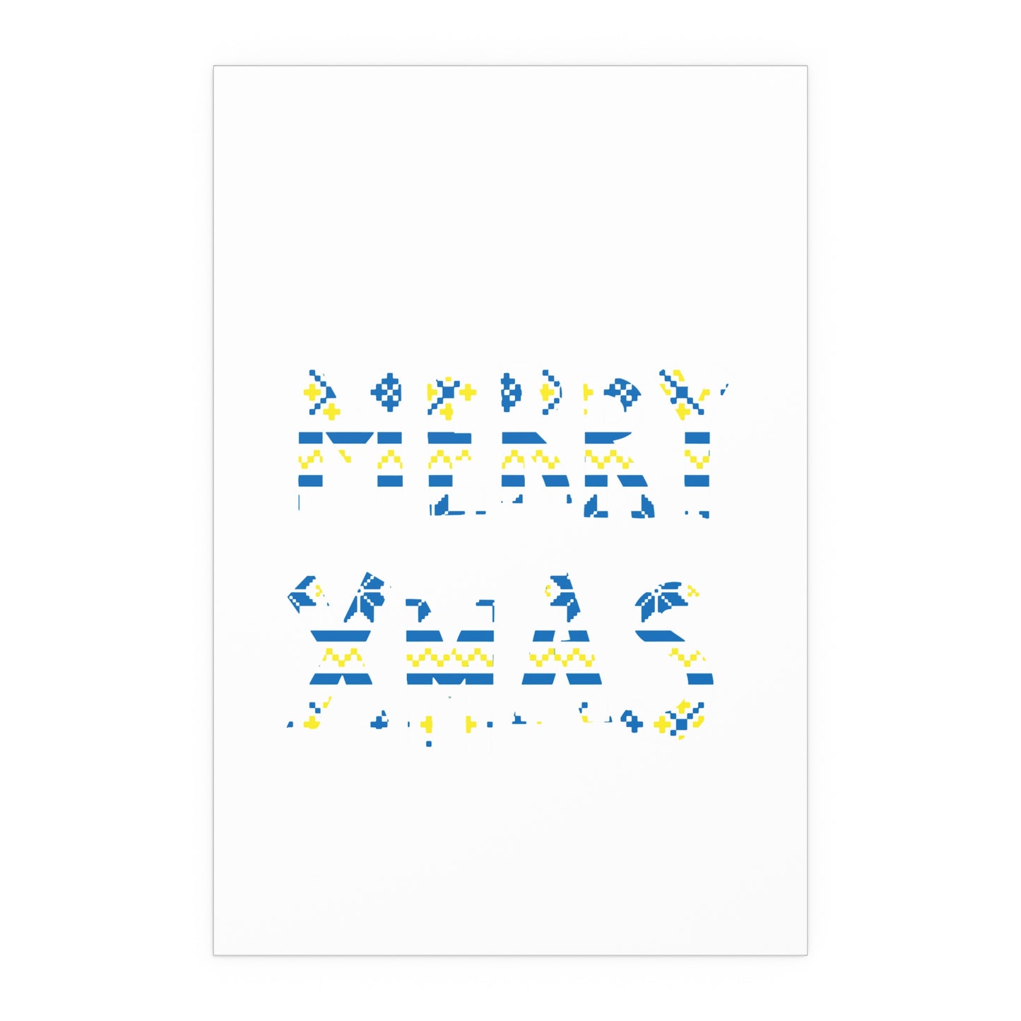 LUFC “Merry Xmas” Christmas  Design Logo Wall Art for Home &  Outdoors