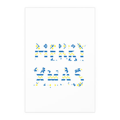 LUFC “Merry Xmas” Christmas  Design Logo Wall Art for Home &  Outdoors