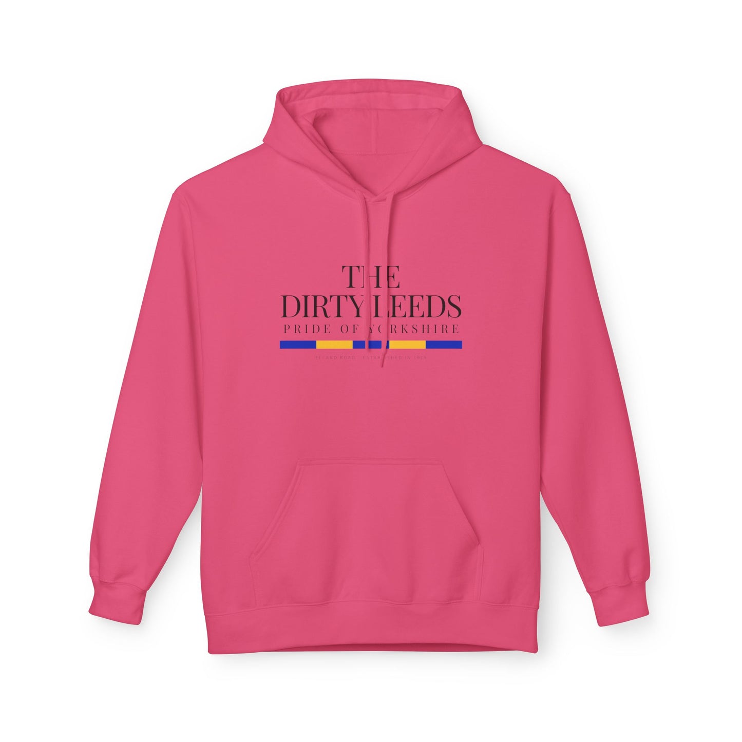 LUFC “The Dirty Leeds: Pride of  Yorkshire” Softstyle Fleece Hoodie - Lufcnews.co.uk