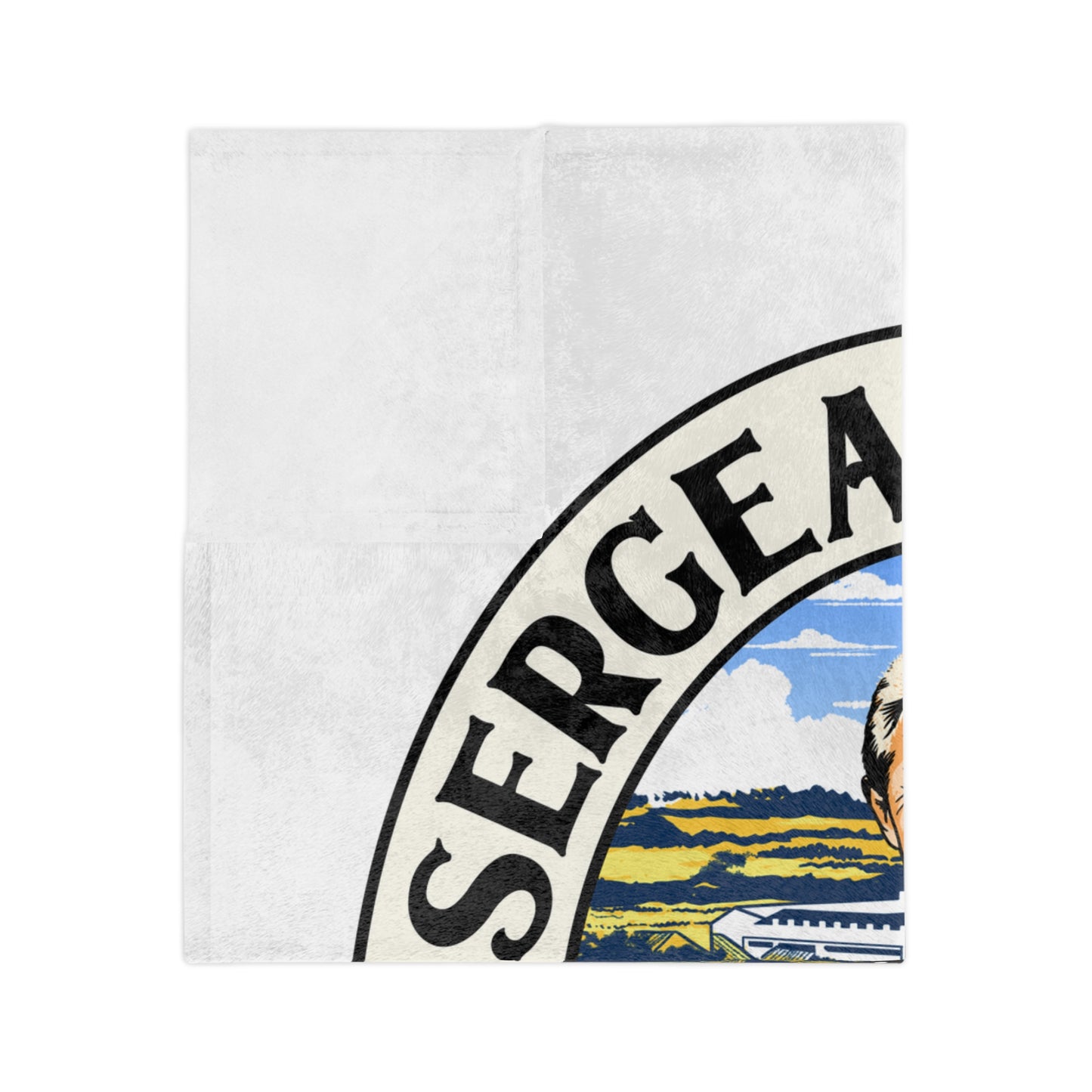 LUFC “Sergeant Wilko” Velveteen  Sports Blanket: Iconic Leeds United  Tribute Design