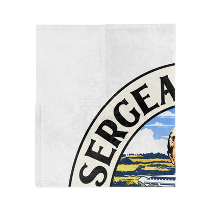 LUFC “Sergeant Wilko” Velveteen  Sports Blanket: Iconic Leeds United  Tribute Design