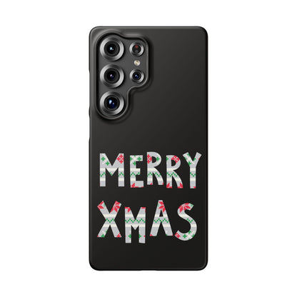 Leeds United "Merry Xmas" Red &  Green Emblem Snap Case: Christmas  Edition