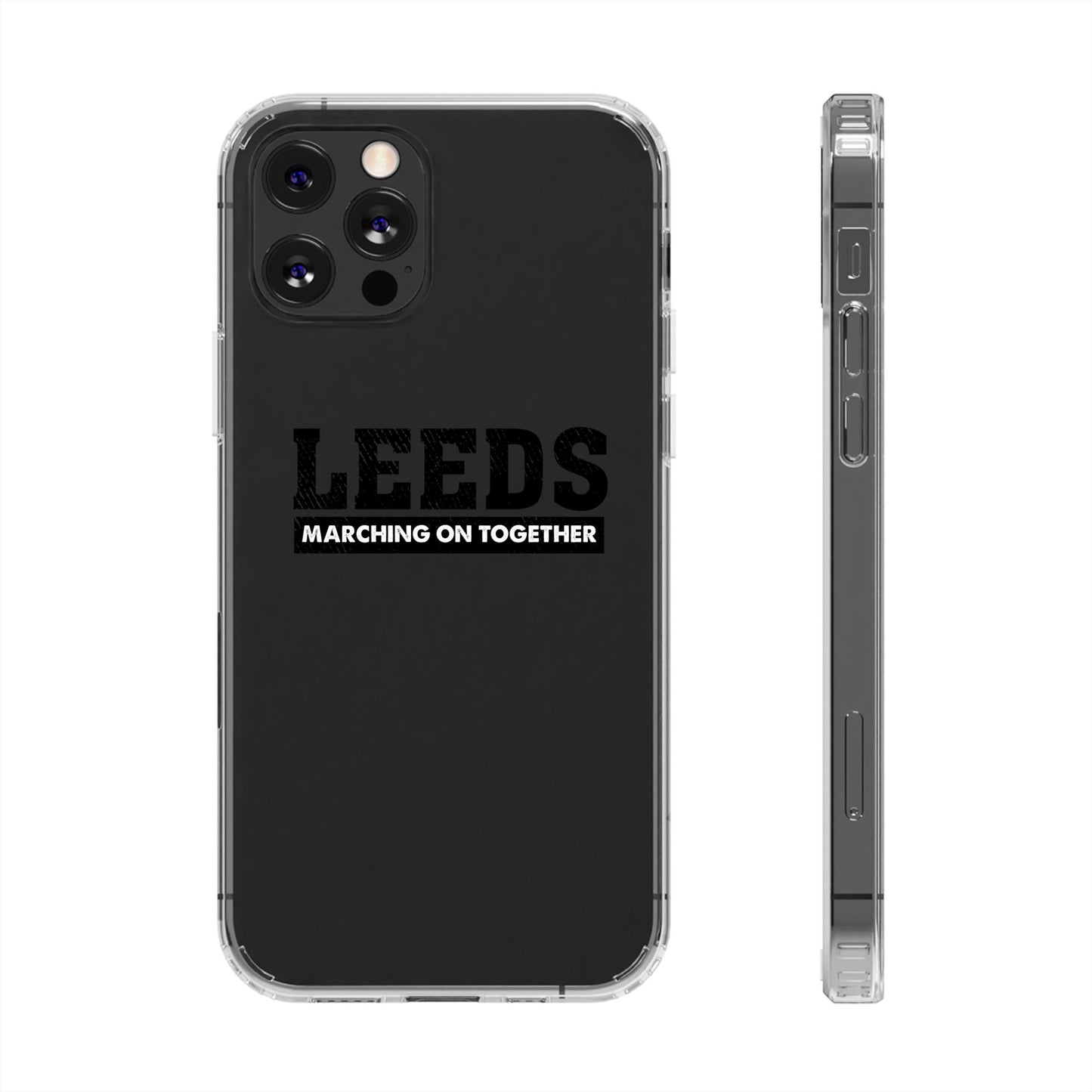 Clear Impact-Resistant Phone Case  “LEEDS: Marching On Together”  Edition