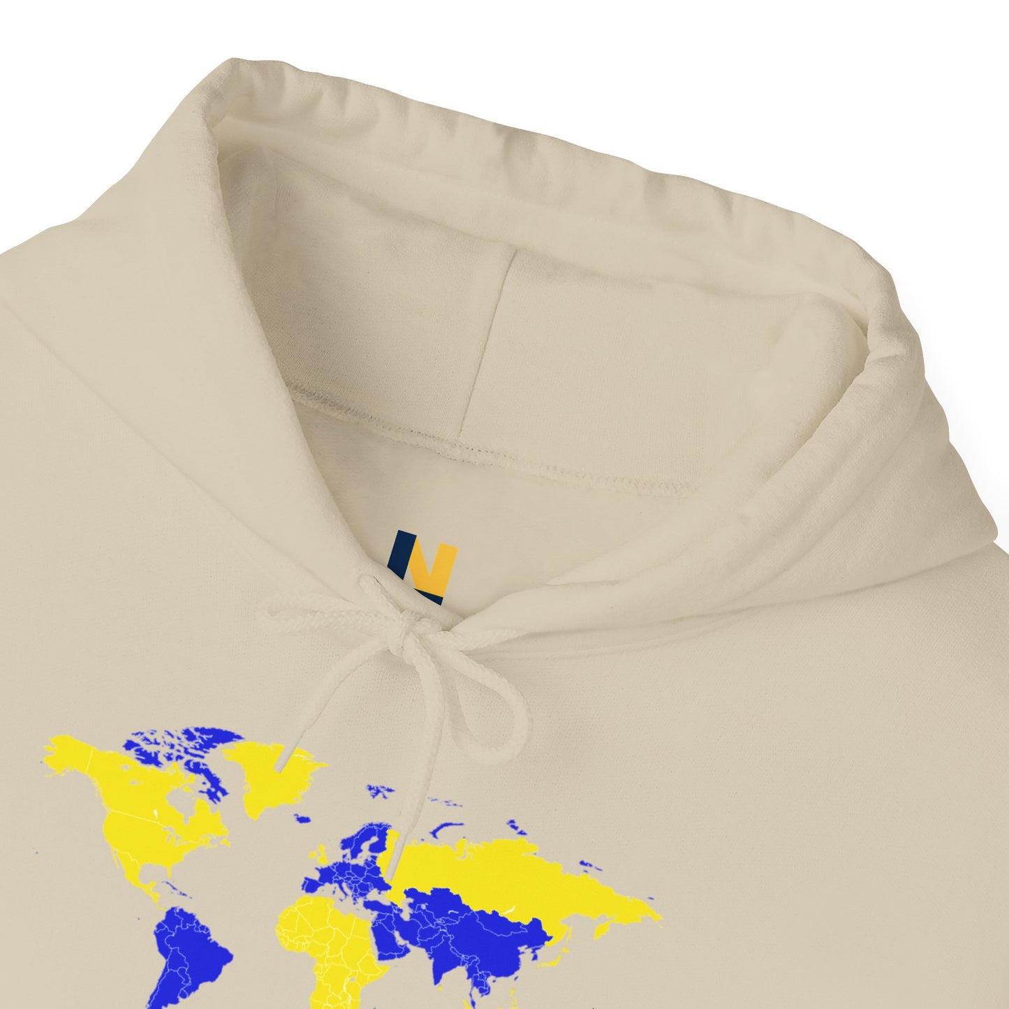 LUFC World Map Hoodie Heavy  Blend™ Unisex