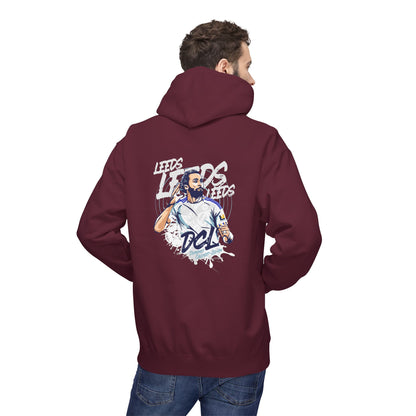 LUFC Softstyle Fleece Hoodie “LEEDS:  Dominic Calvert-Lewin” Midweight  Unisex - Lufcnews.co.uk