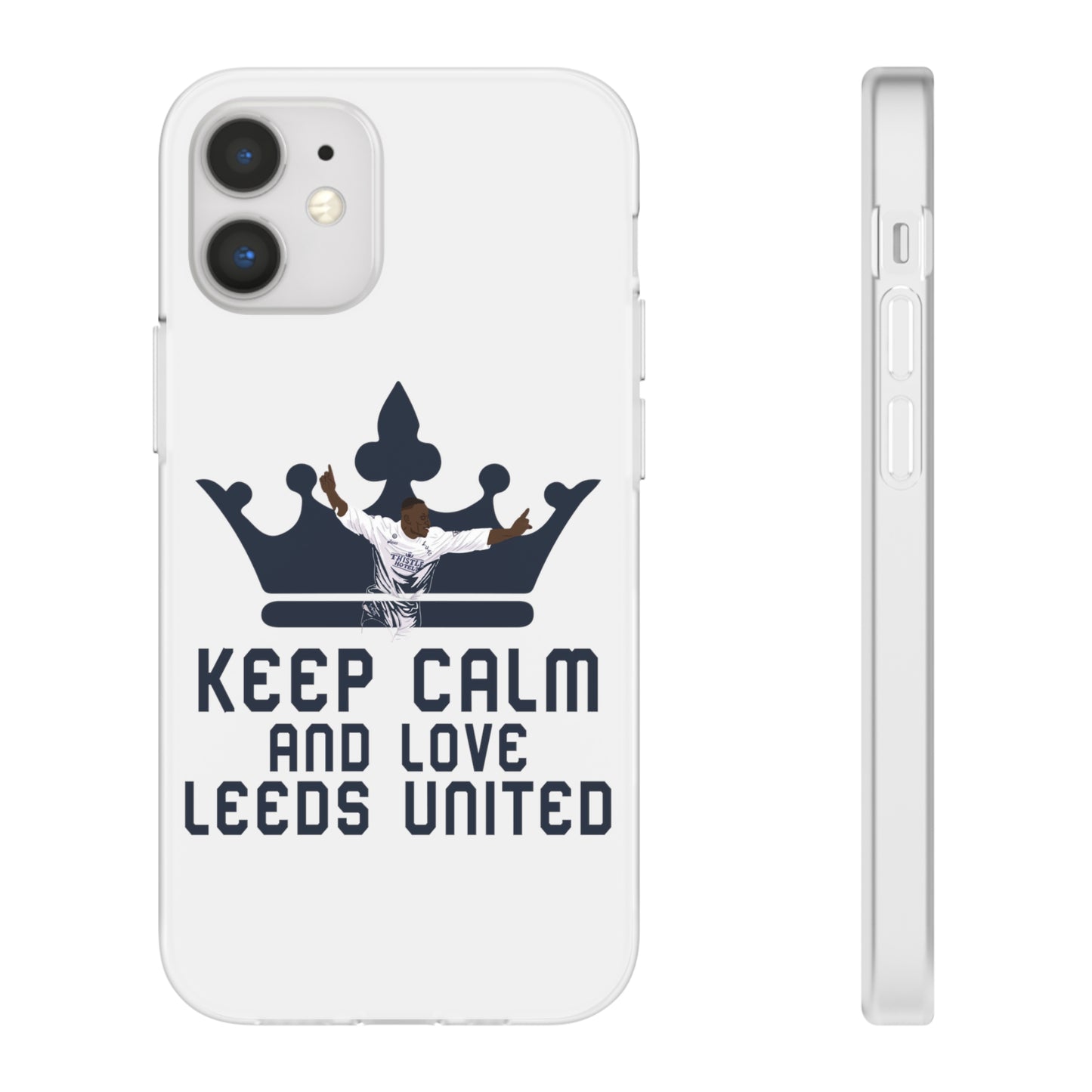 Funda flexible: mantén la calma y ama al Leeds United