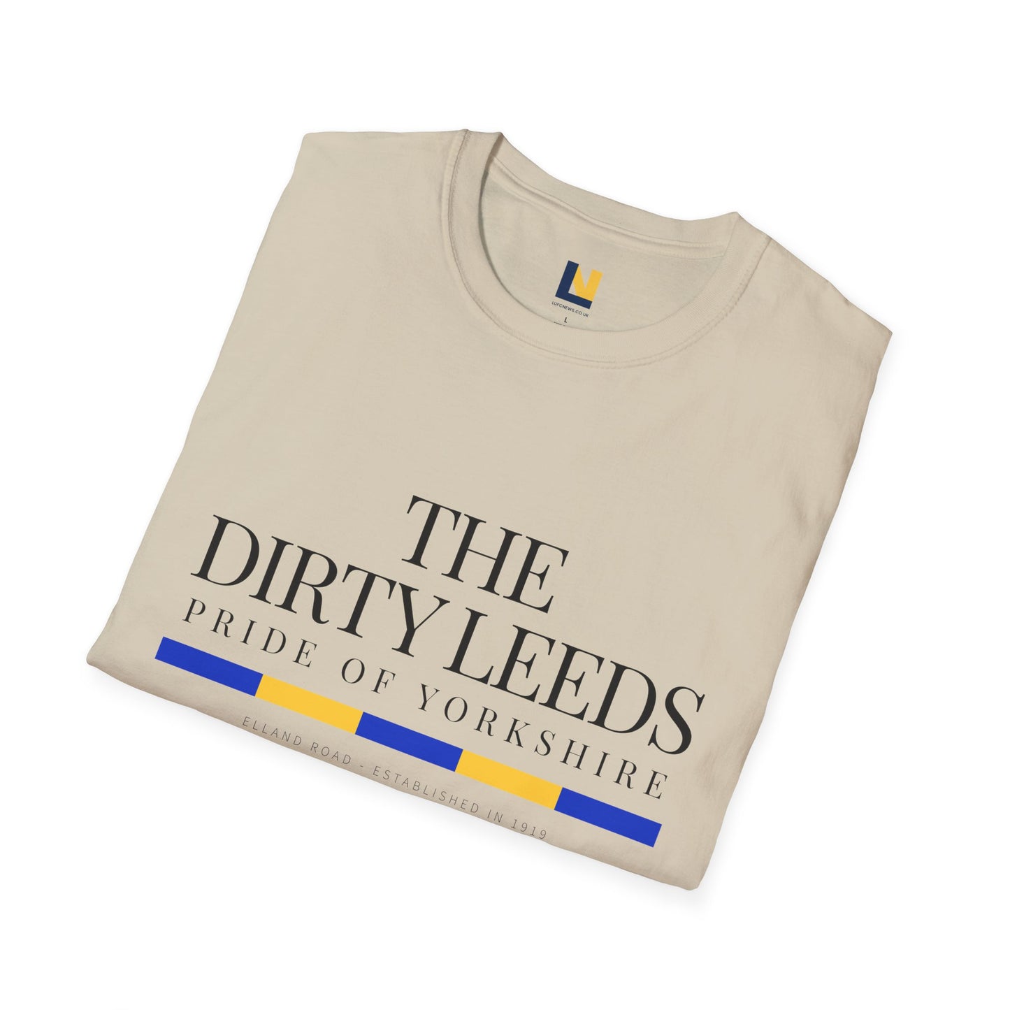 Leeds Pride Tee “The Dirty Leeds: Pride  of Yorkshire” Typography T-Shirt - Lufcnews.co.uk