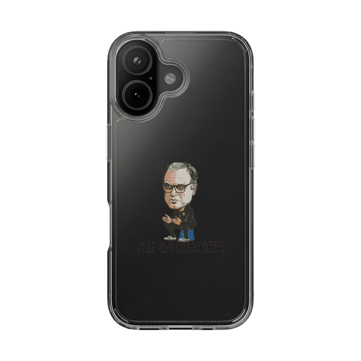 Clear Phone Case - Cartoon Bielsa the Godfather