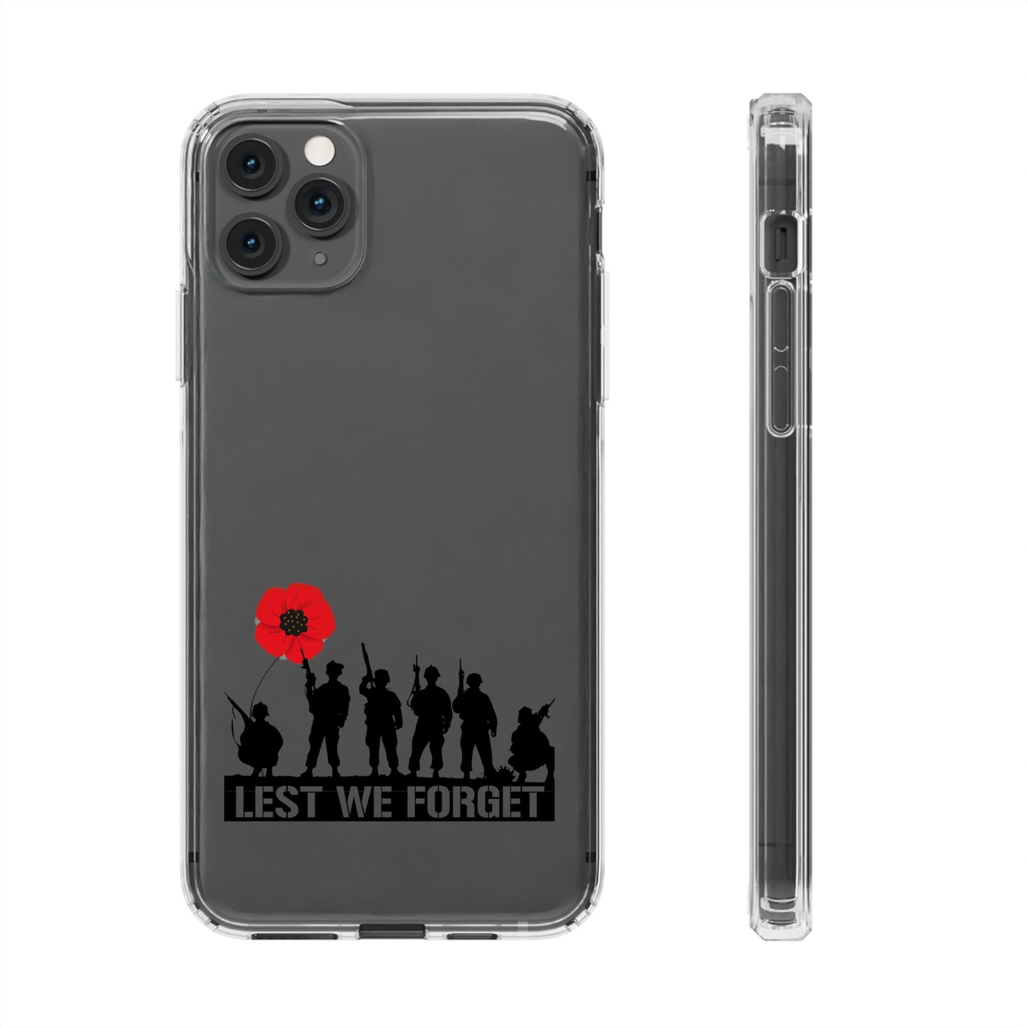Leeds United “LEST WE FORGET”  Clear Impact-Resistant Case