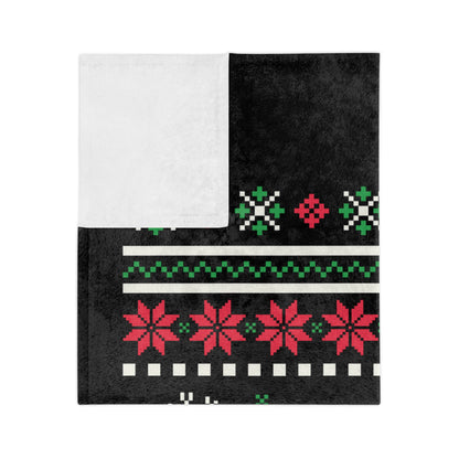 LUFC Christmas Velveteen Sports Blanket “ALL LEEDS AREN’T WE” Christmas Edition