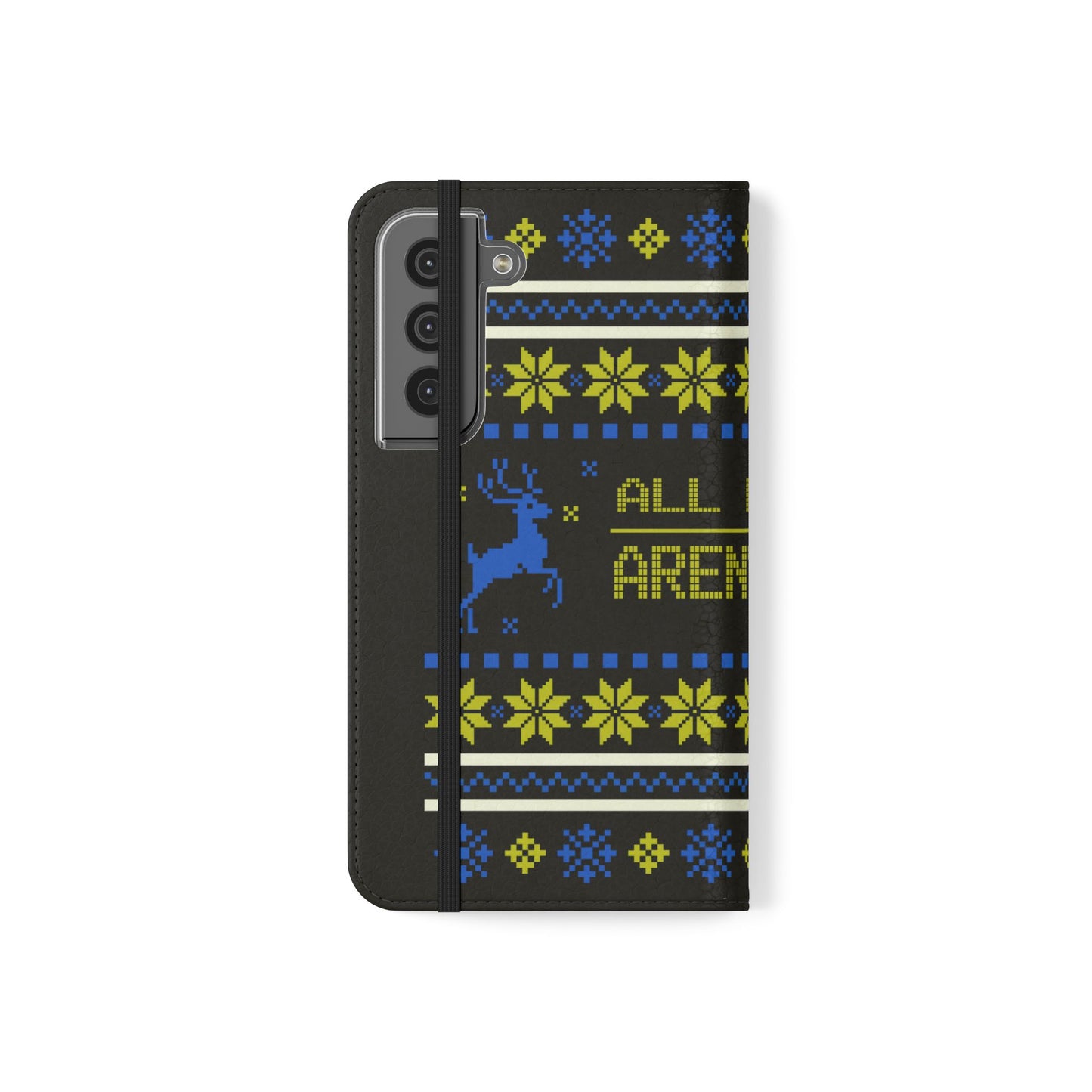 LUFC "All Leeds Aren't We" Flip Case  Phone Wallet: Christmas Edition