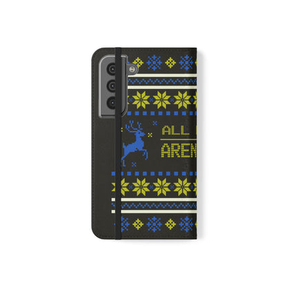 LUFC "All Leeds Aren't We" Flip Case  Phone Wallet: Christmas Edition