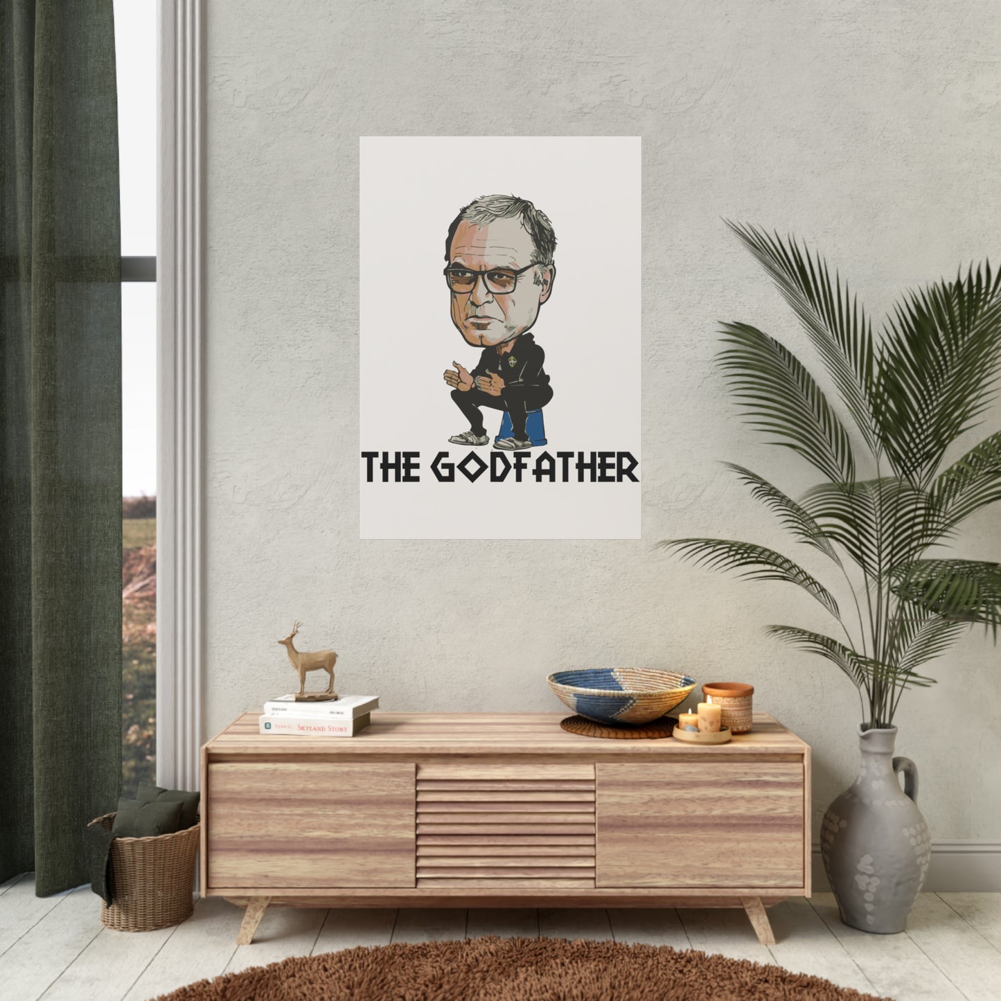 "Bielsa The Godfather" Leeds United-plakat