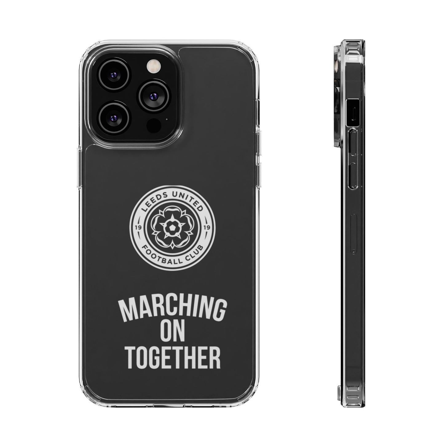 Leeds United “Marching On  Together” Clear Impact-Resistant  Case