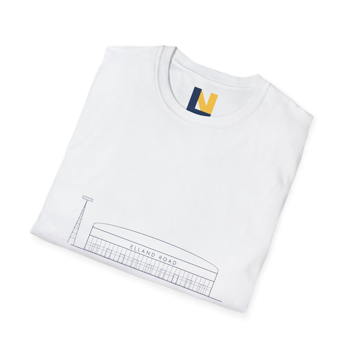 Elland Road Line Art Leeds T-Shirt