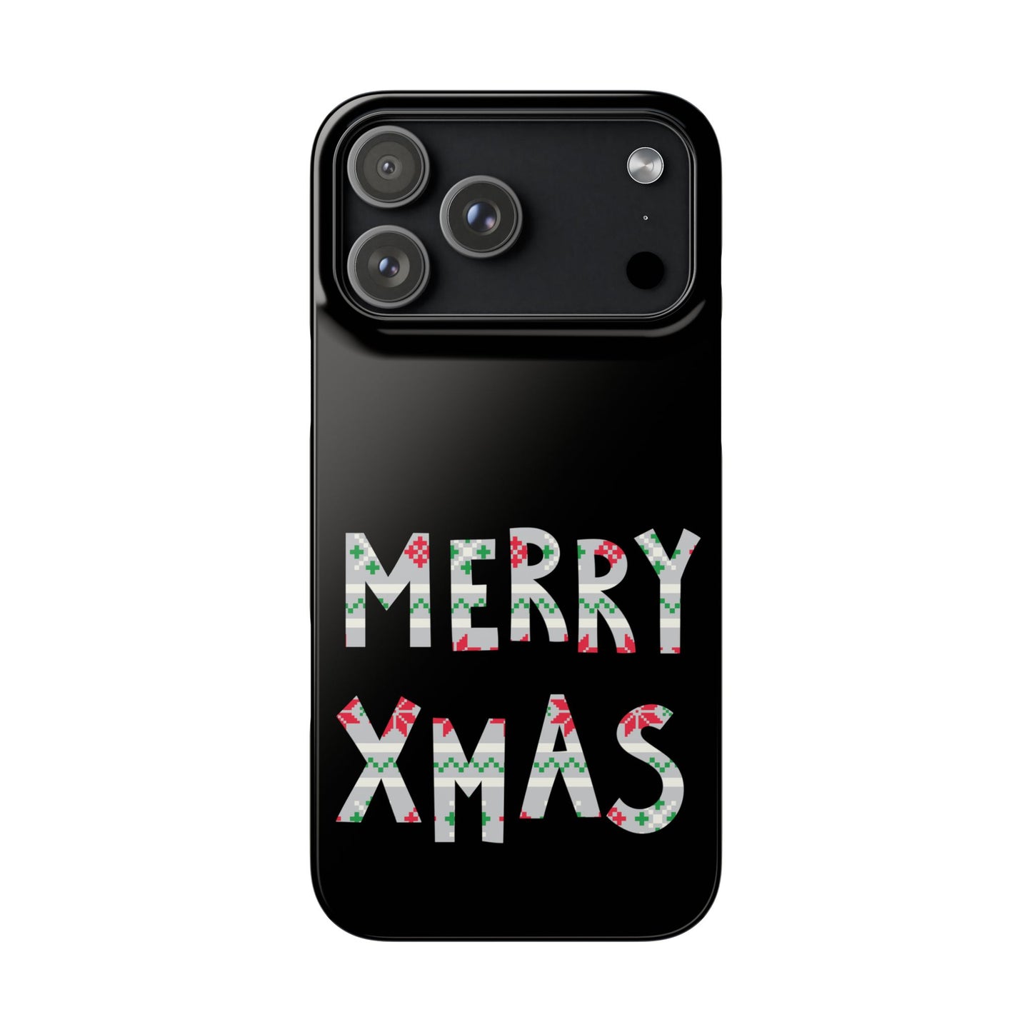 Leeds United "Merry Xmas" Red &  Green Emblem Snap Case: Christmas  Edition