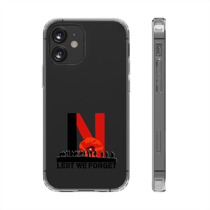 Leeds United “LEST WE FORGET”  Clear Impact-Resistant Case - Lufcnews.co.uk