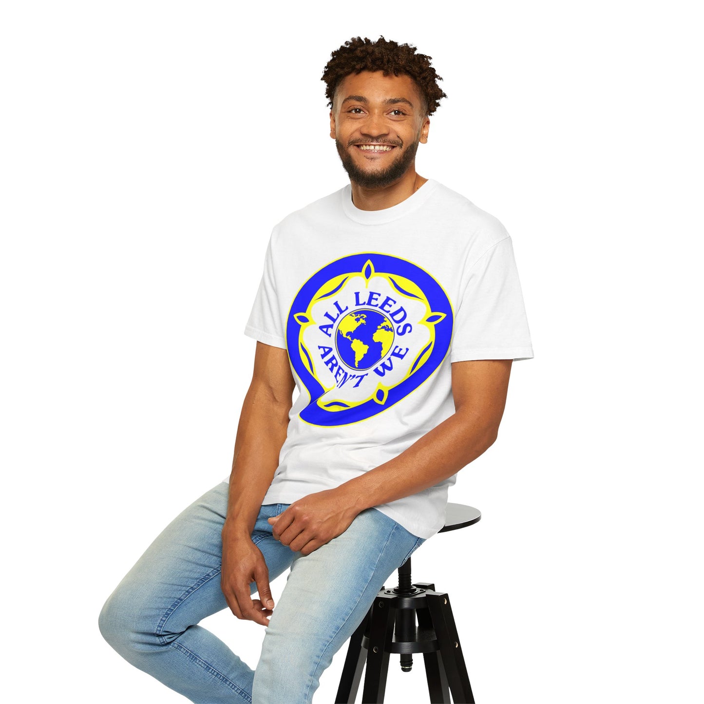 LUFC “All Leeds Aren’t We” Globe  Tee: Unisex Supporters Edition