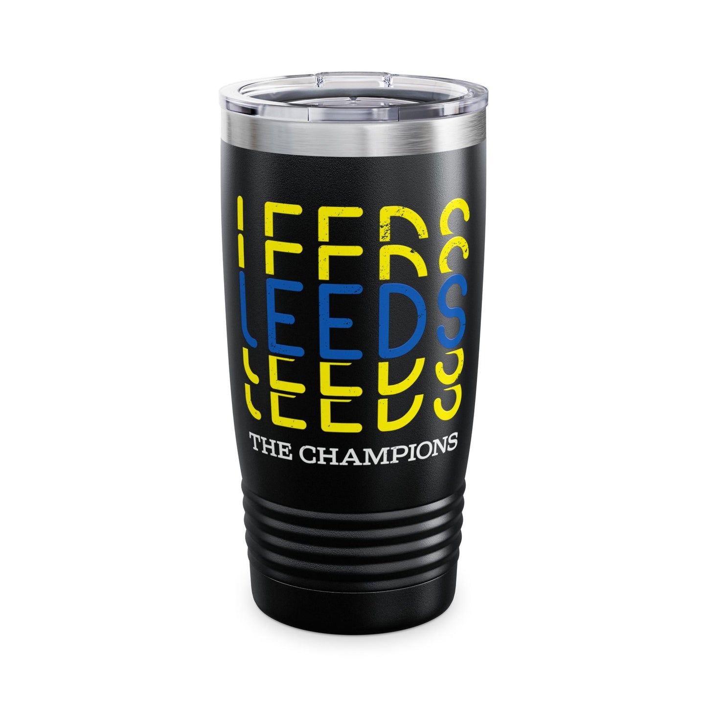 LUFC “Leeds The Champions” 20oz  Insulated Tumbler: Stylish Travel Mug  for True Supporters