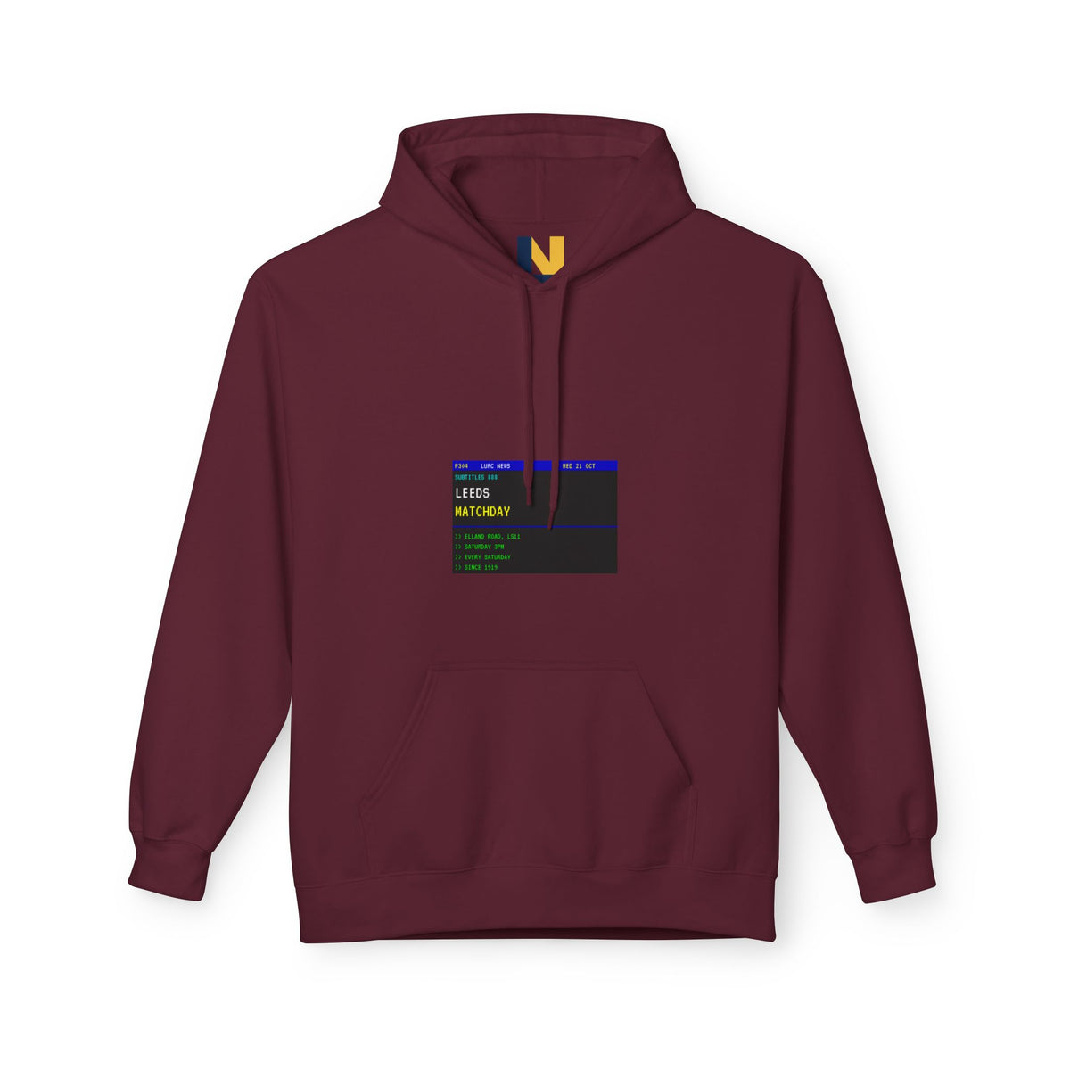 Leeds Matchday Teletext Hoodie