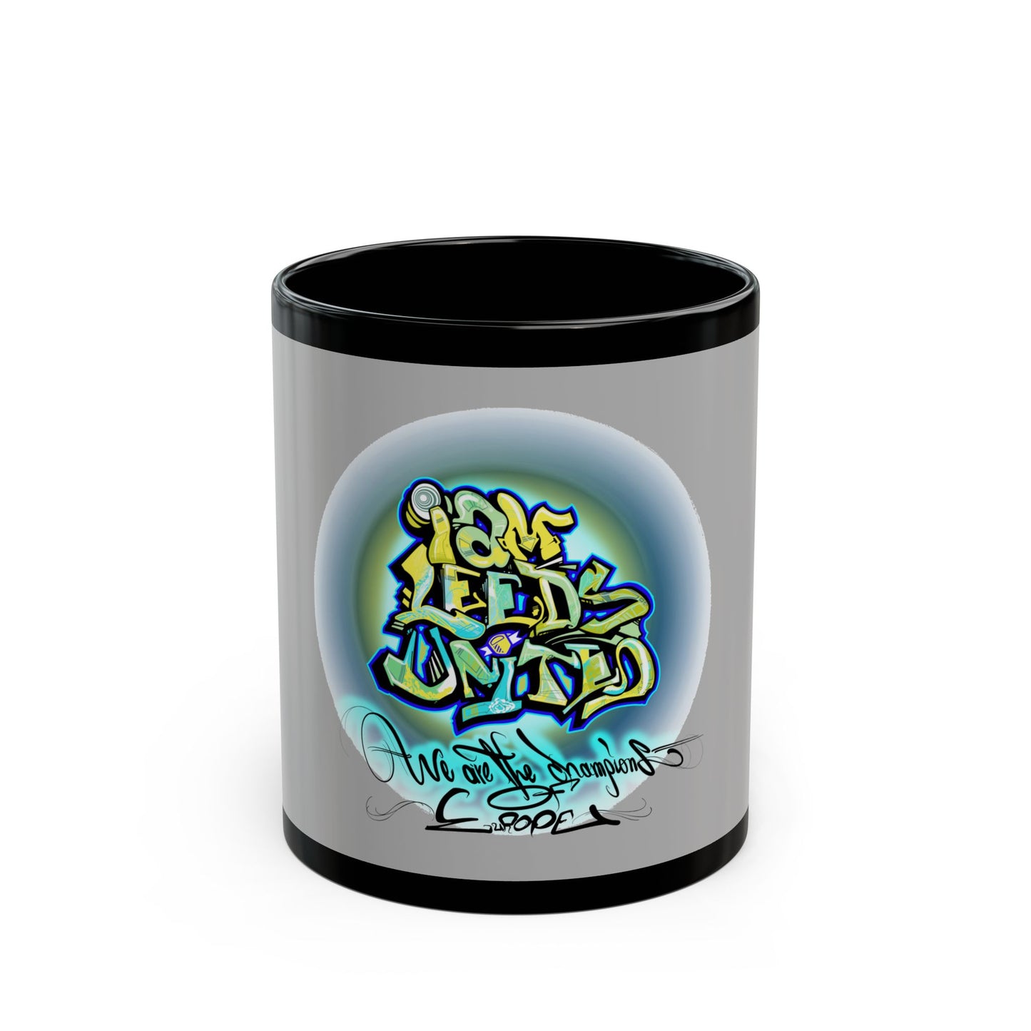 Leeds United Graffiti Mug: “All Leeds Aren’t We” Coffee Cup