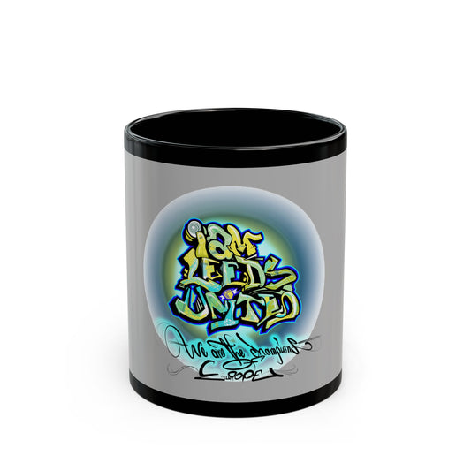 Leeds United Graffiti Mug: “All Leeds Aren’t We” Coffee Cup