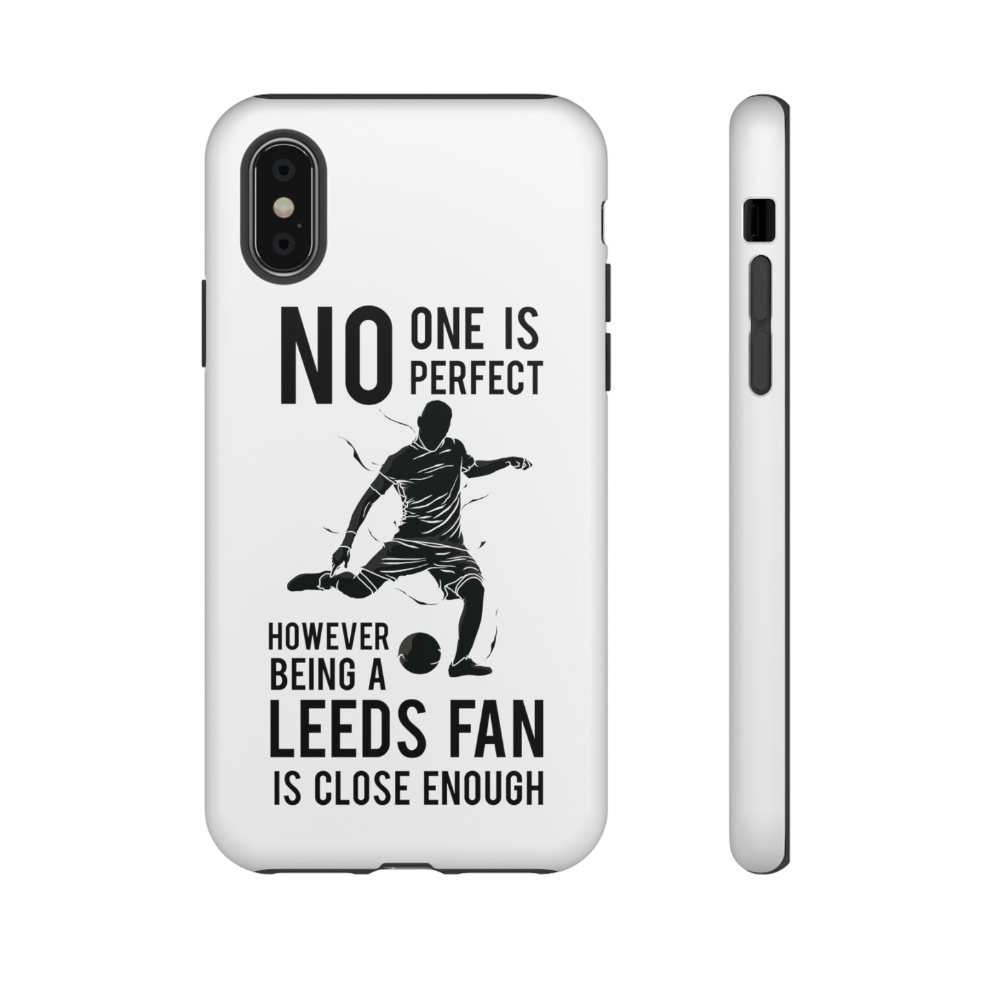 Tøft telefondeksel - Ingen er perfekt, men å være Leeds-fan er nær nok