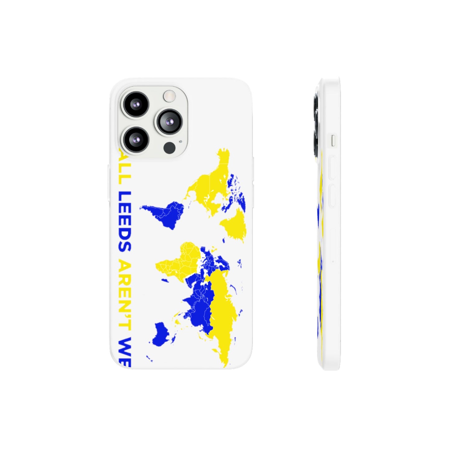 LUFC 'All Leeds Aren't We' World  Map: Flexi Case