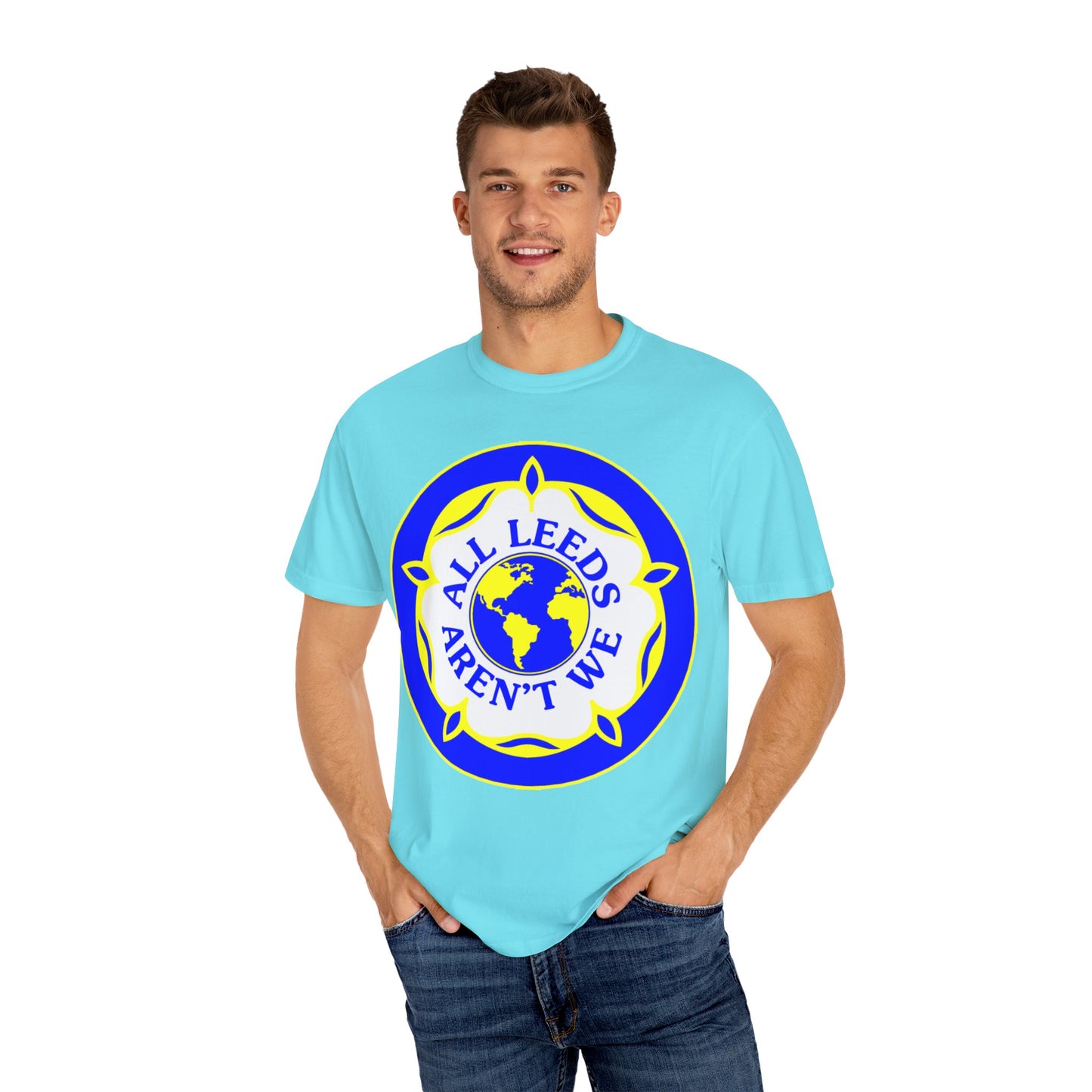 LUFC “All Leeds Aren’t We” Globe  Tee: Unisex Supporters Edition