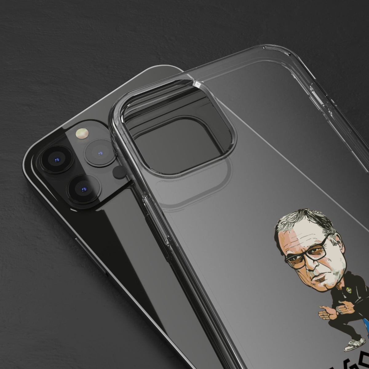 Clear Phone Case - Cartoon Bielsa the Godfather