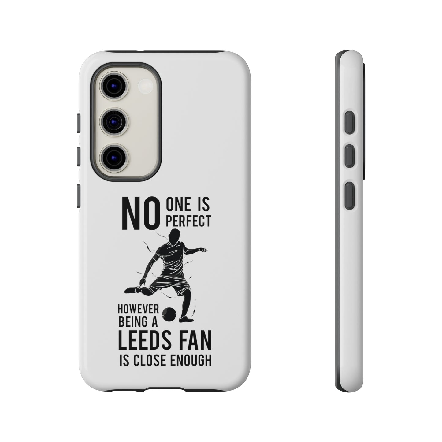 Tøft telefondeksel - Ingen er perfekt, men å være Leeds-fan er nær nok