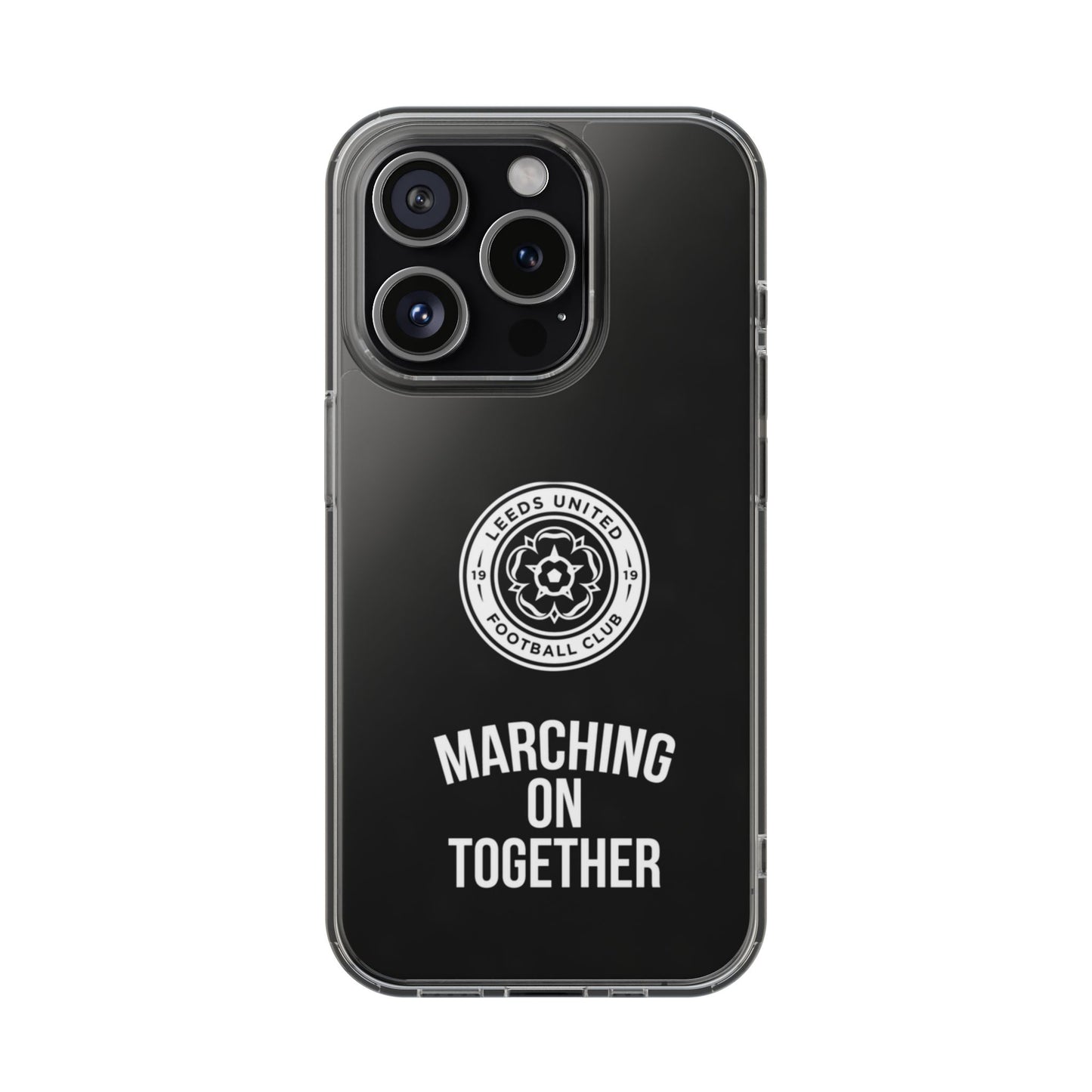 Leeds United “Marching On  Together” Clear Impact-Resistant  Case