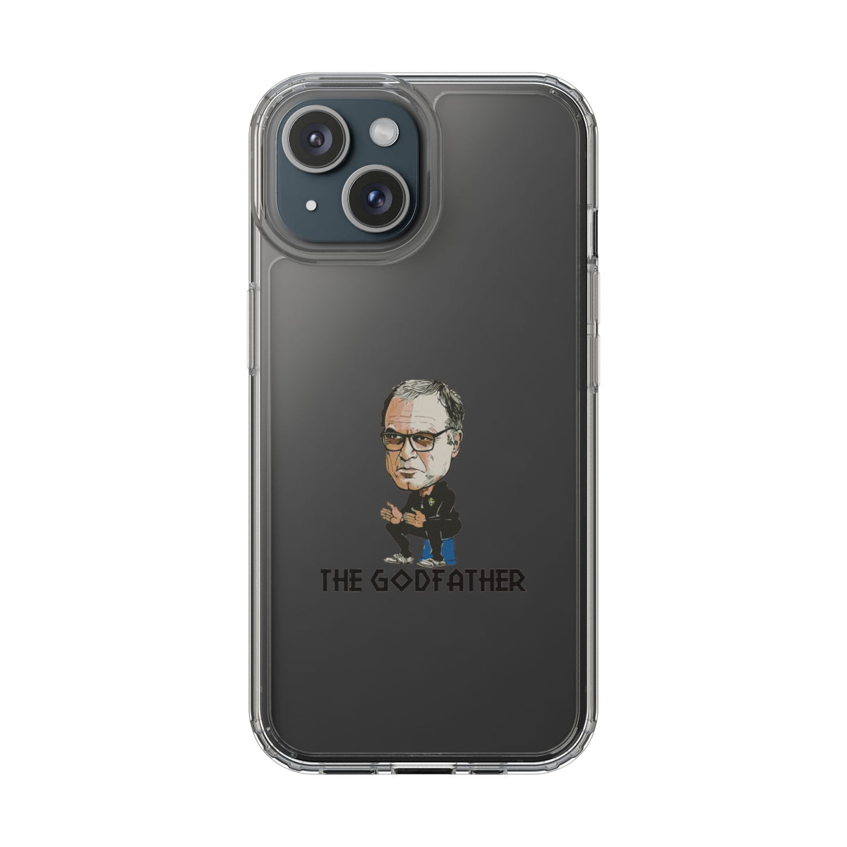 Clear Phone Case - Cartoon Bielsa the Godfather