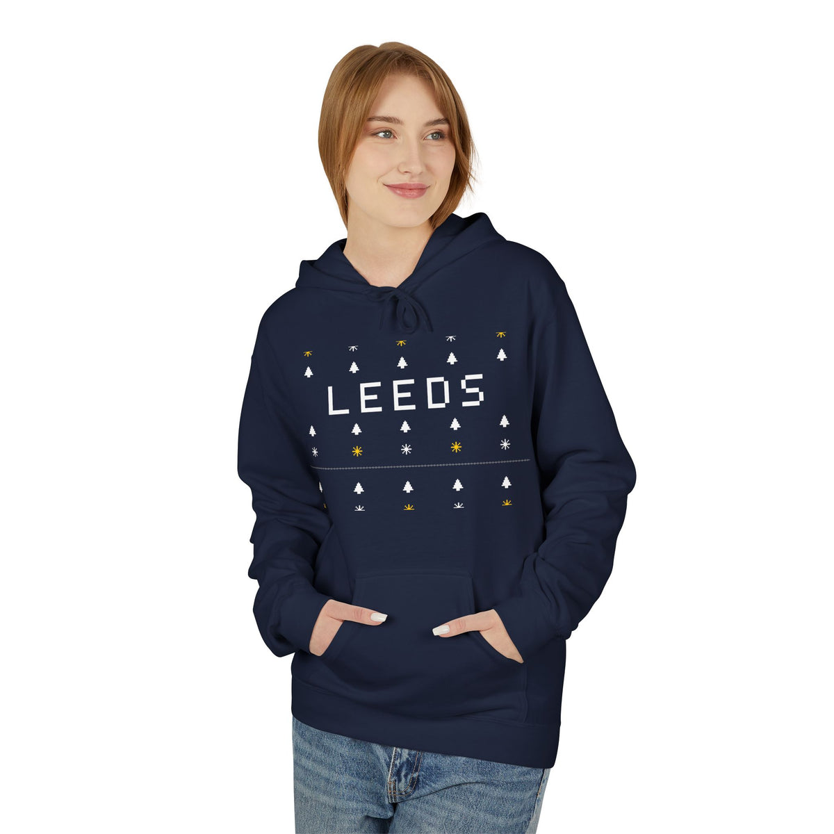 Leeds Fair Isle Christmas Hoodie