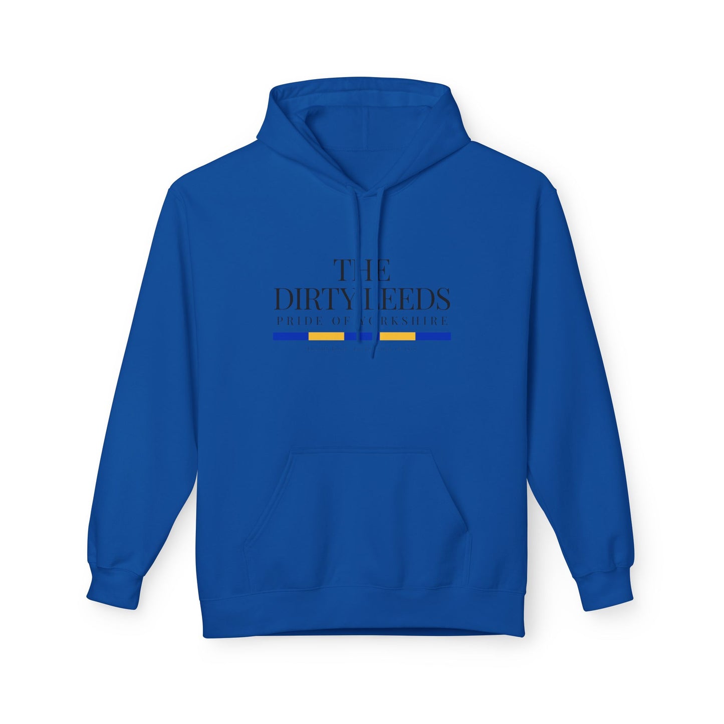 LUFC “The Dirty Leeds: Pride of  Yorkshire” Softstyle Fleece Hoodie - Lufcnews.co.uk