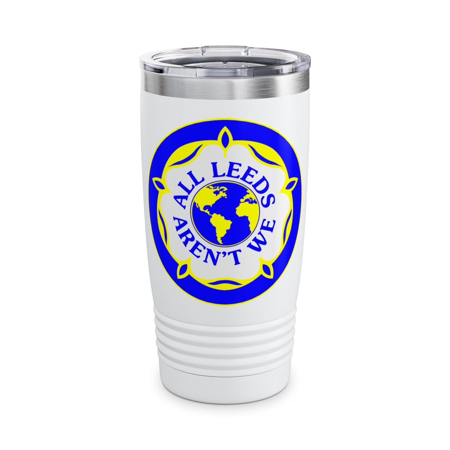 LUFC “All Leeds Aren’t We” 20oz  Stainless Steel Tumbler: Bold Travel  Mug for Loyal Fans